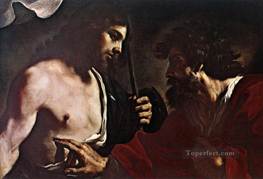 Doubting Thomas Baroque Guercino Oil Paintings